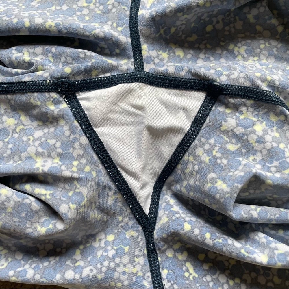 Sweaty Betty Power Workout Leggings, Beetle Blue Hexagon Print, XXS - Picture 10 of 11